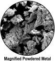 Magnified Powdered Metal